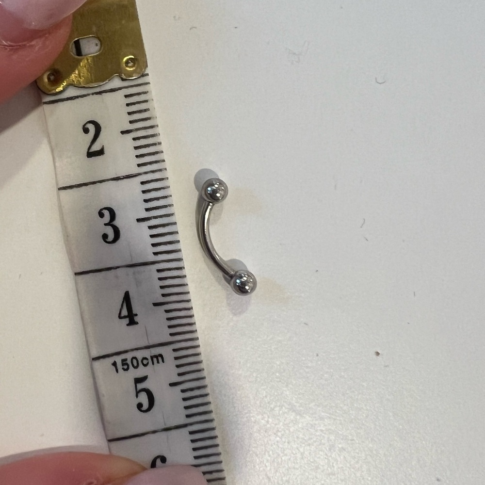♥️SILVER EARRING belly button ring , rook earring